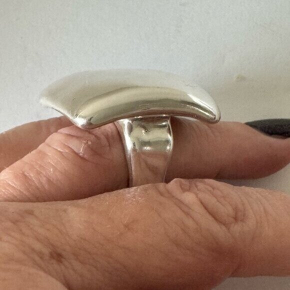E&L Israel Sterling Silver Electroform Statement Square Ring Sz. 8 - Picture 6 of 14